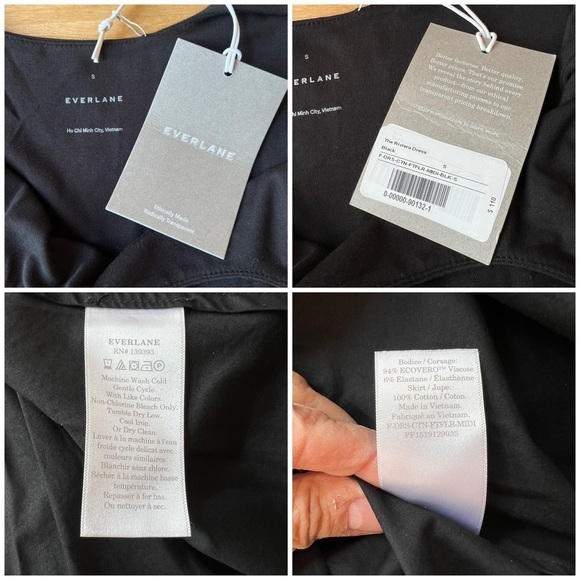 SOLD EVERLANE RIVIERA DRESS URBAN HIPPIE MIDI CASUAL MINIMALIST BOHEMIAN NWT S - Picture 10 of 10